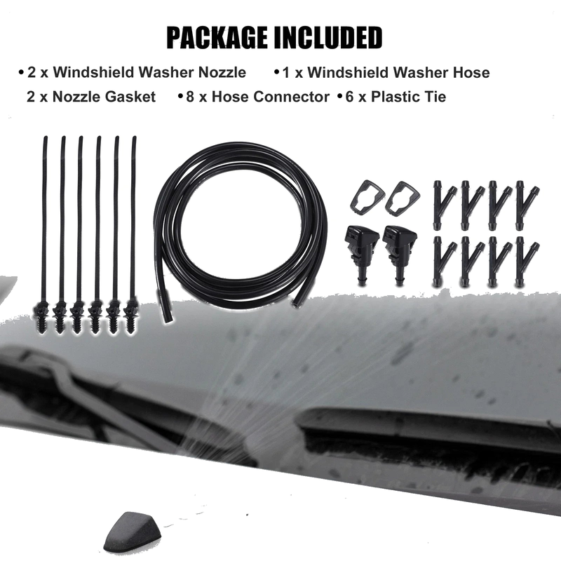 Hyundai Accent Windshield Washer Nozzle Set (2010-2017)