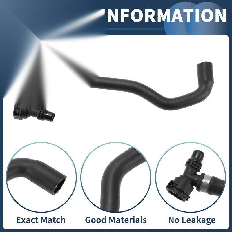 BMW 740i 740iL Radiator Hose Rubber (1998-2001)
