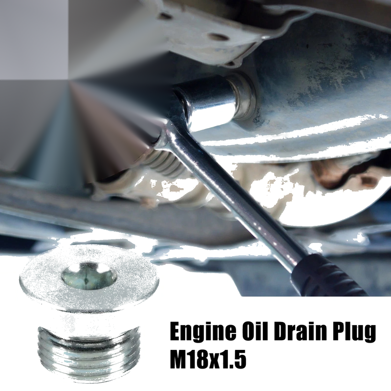 BMW 545i 550i M18x1.5 Steel Engine Oil Drain Plug (2006-2010)