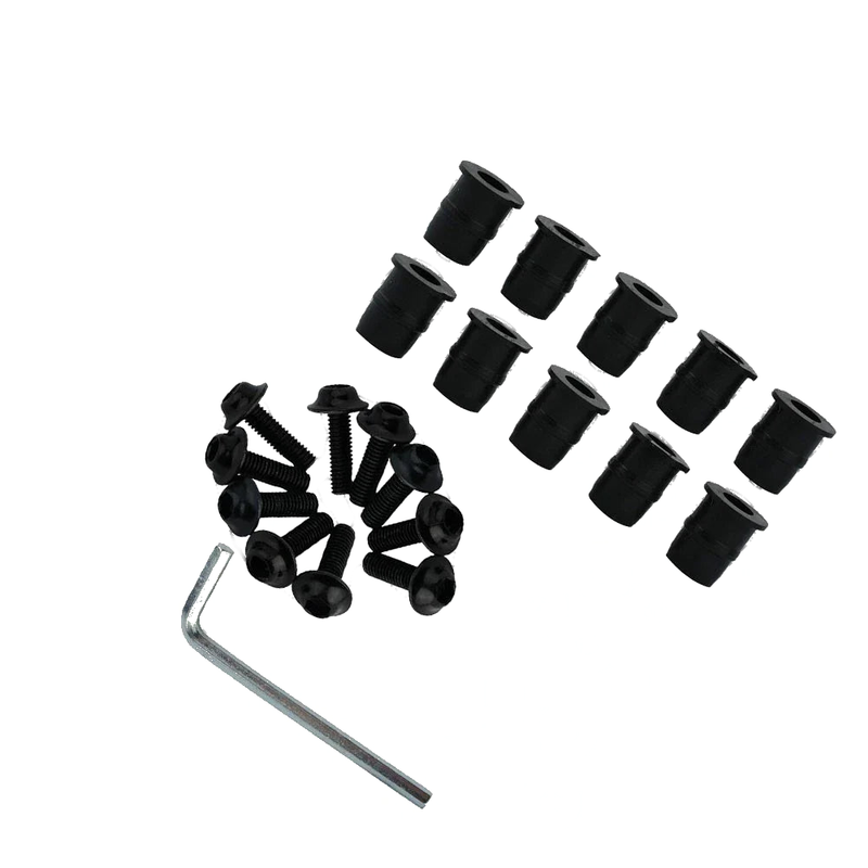 Screw Kit CNC Bolt Windshield Accessory Aluminum Black