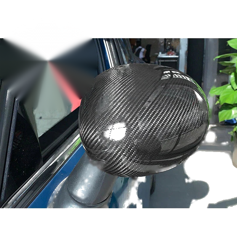 Mini Cooper 2007-2014 Carbon Fiber Rear Manual Folding Mirror Cover Trim Fit
