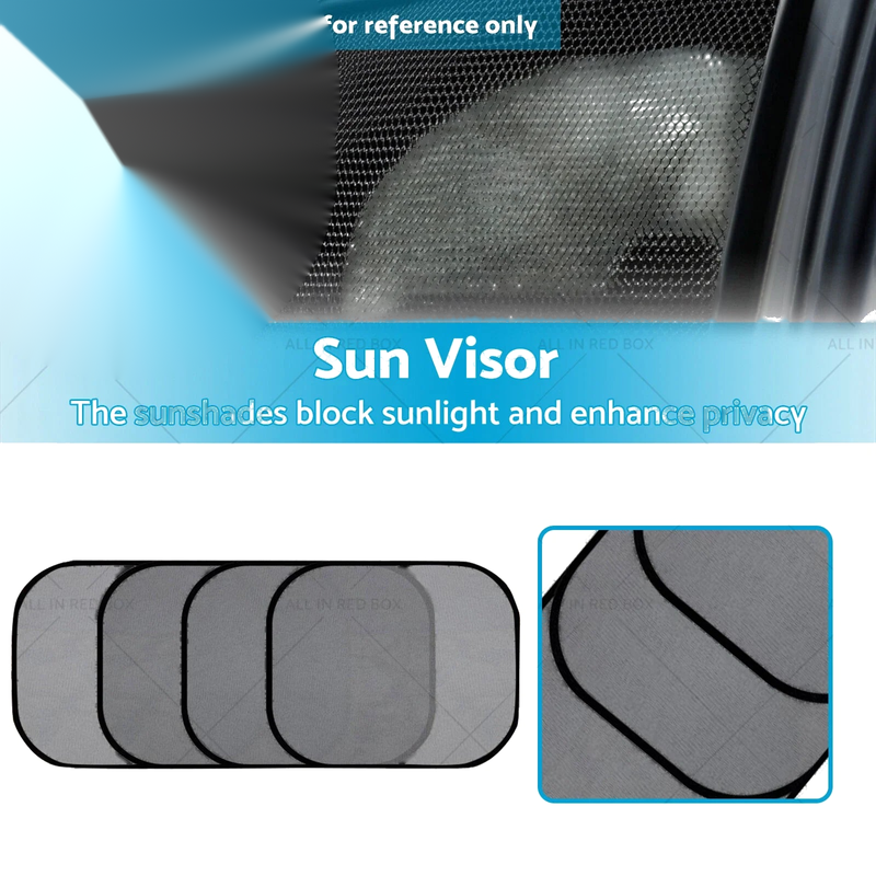 4 x Car Side Window Sun Shade Mesh Cover