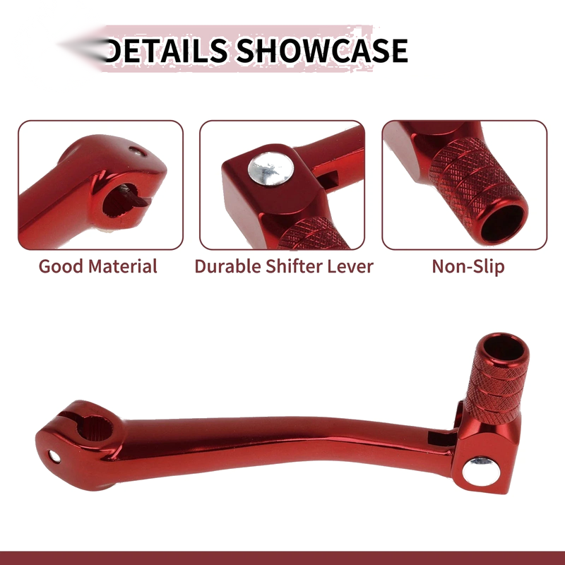 Honda XR50 Red Folding Motorcycle Gear Shifter Lever (2002-2009)