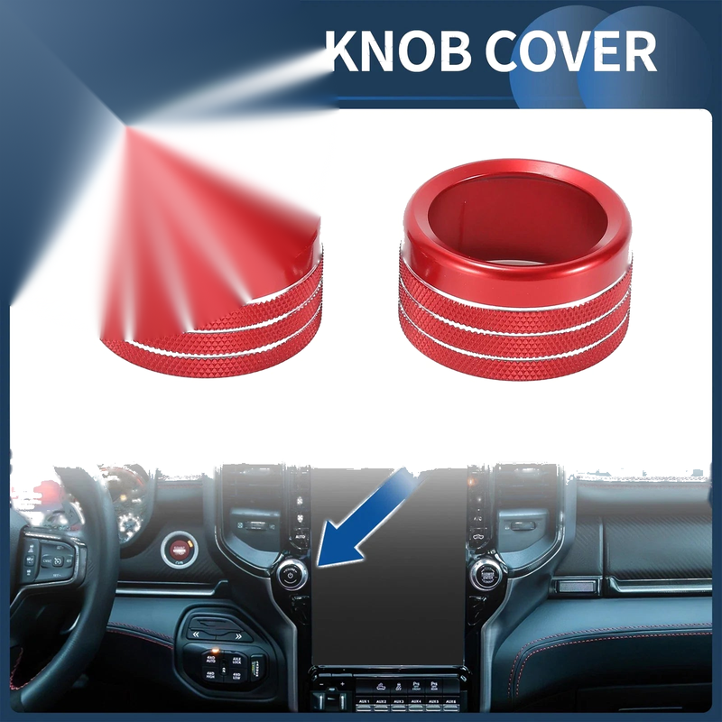 Dodge Ram Center Console Audio Media Switch Knob Cover (2019 - 2021)