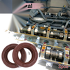 Oil Seal 2 x Seal Ring Rotary Shaft Seal FKM Rubber 22x35x10mm Brown