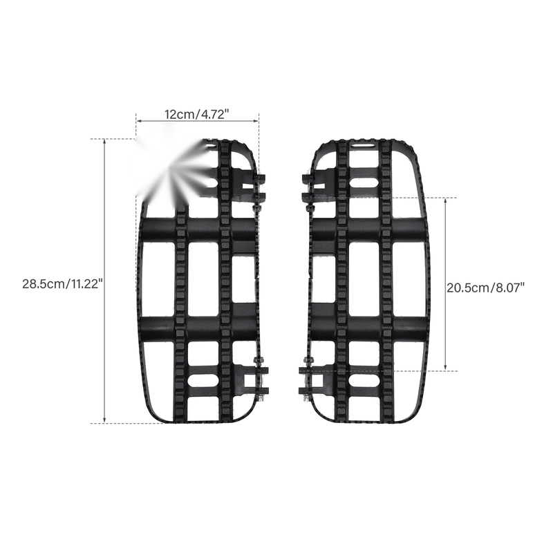 Harley Touring Street Glide Black Driver Floorboards (2014-2024)
