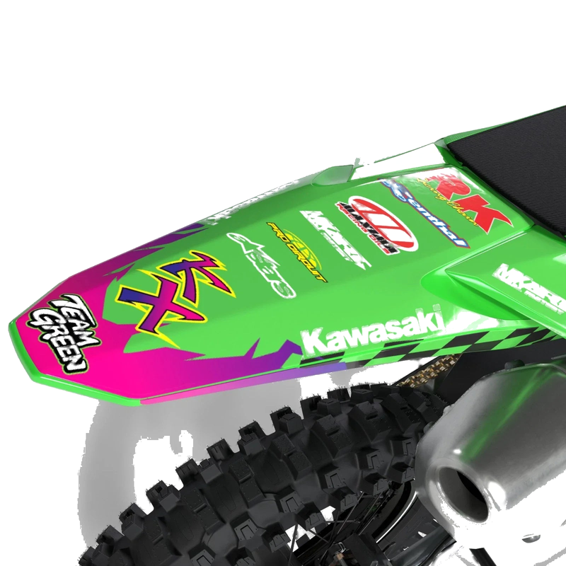 Kawasaki KX 125 Sticker Kit Junction Style Graphics Decals (1999-2002)