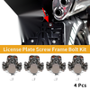 Universal Motorcycle M6 38mm 4x License Plate Screws Cover