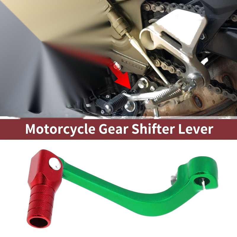 Honda CRF110F (2013-2018) - Green & Red Folding Shifter Lever
