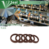 Oil Seal / 31.5x39.5x5.5mm / Rotary Shaft Seal FKM Brown 5 Pcs
