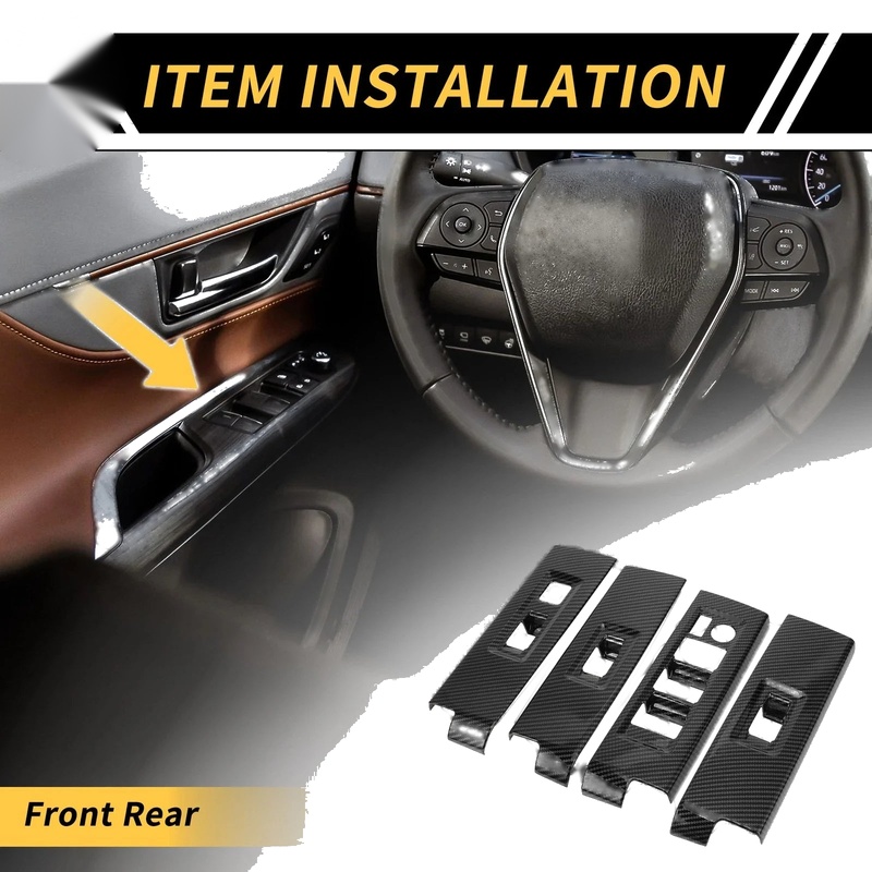 Toyota Tundra Door Window Switch Panel Cover Set (2022–2024)