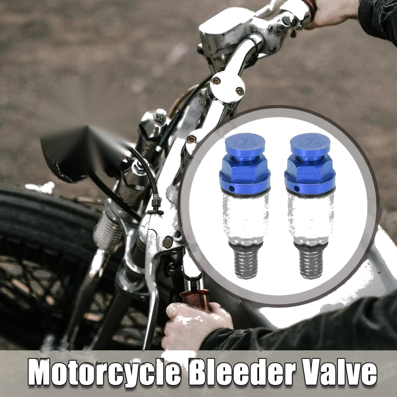 Honda Yamaha Blue 2pcs / M5x0.8 / Motorcycle Screw Fork Air Bleeder Valve