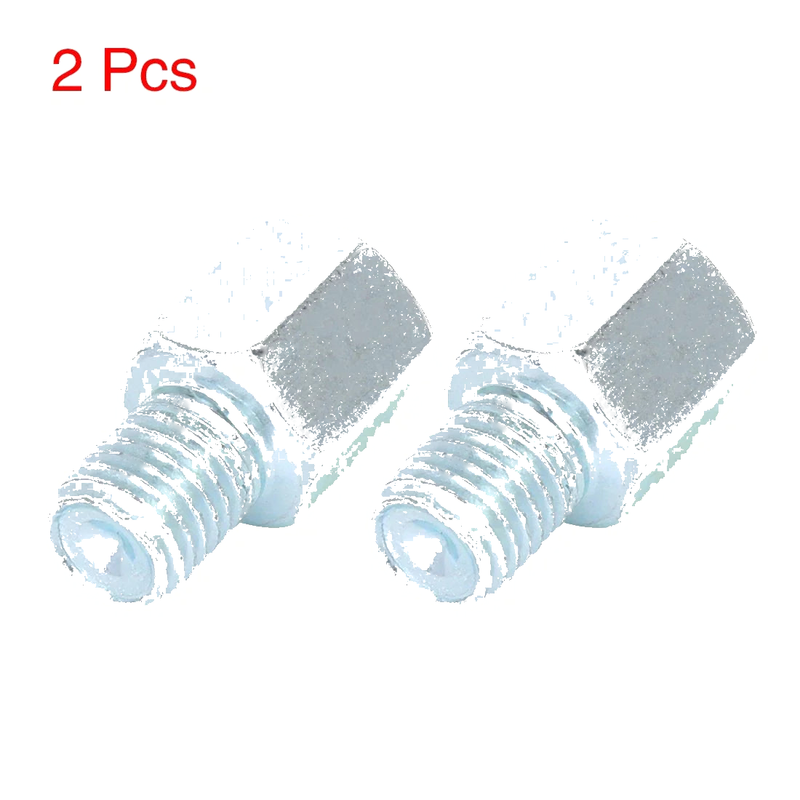 Motorcycle Bike 2 x 8mm RH to 10mm RH Rearview Mirrors Adapter Silver Tone