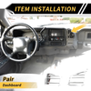 Toyota Tundra 1 Pair Dashboard Air Vent Cover Trim (2022–2024)