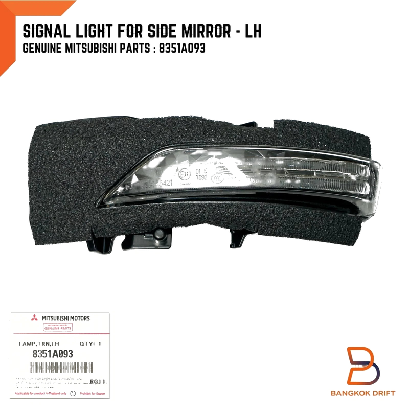 Mitsubishi Triton Ute LH Turn Signal Light (2019-2024)