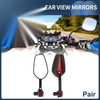 Motorcycle Dual Sport Plastic Pair Rear View Mirrors