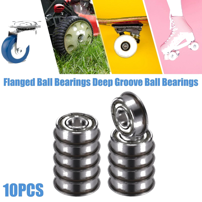 10pcs 6x17x6mm Double Metal Shield Single Row Deep Groove Ball Bearings