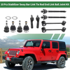 Jeep 10 Pcs Suspension Kit Tie Rod Ends Sway Bar Links