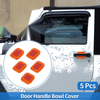 Jeep Wrangler JL (2018-2022) - ABS Orange 5 Pcs Door Bowl Cover Trim