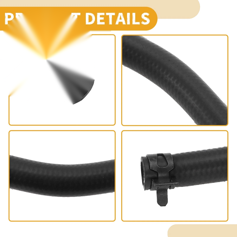Ford Focus C-Max (2003-2007) Rubber Black 1 Pc Radiator Hose