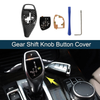 BMW Carbon Fiber Black Center Console 1 Set Gear Shift Knob Button Cover