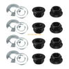 Yamaha RAPTOR 660 16PCS Wheel Lug Flange Nuts Stainless Steel (2001–2005)
