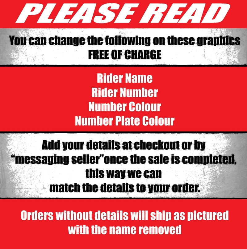 Suzuki RMZ 250 Decals Stickers Custom Graphic Kit (2001-2019)