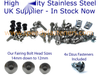 Honda Hurricane F1 2 x Stainless Steel Fairing Bolts & dzus Rivets CBR 600F