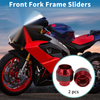 Motorcycle Frame Sliders Aluminum Alloy Red 2 x