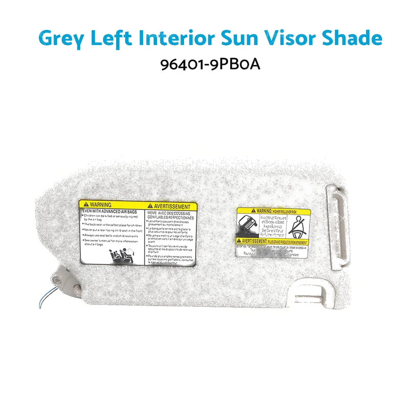 Nissan Pathfinder Grey Left Interior Sun Visor (2013-2018)