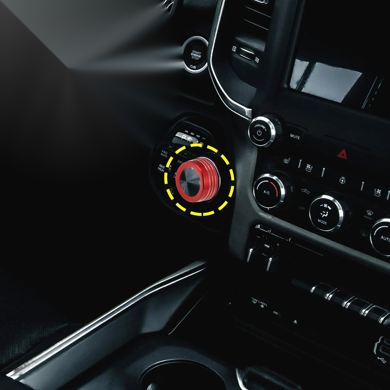 Dodge Ram (2013 - 2017) Red Gear Shift Knob Cover Decoration