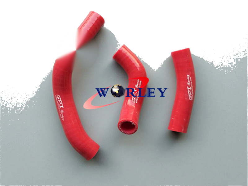 Suzuki RMX 250 Red Silicone Radiator Hose (1990)