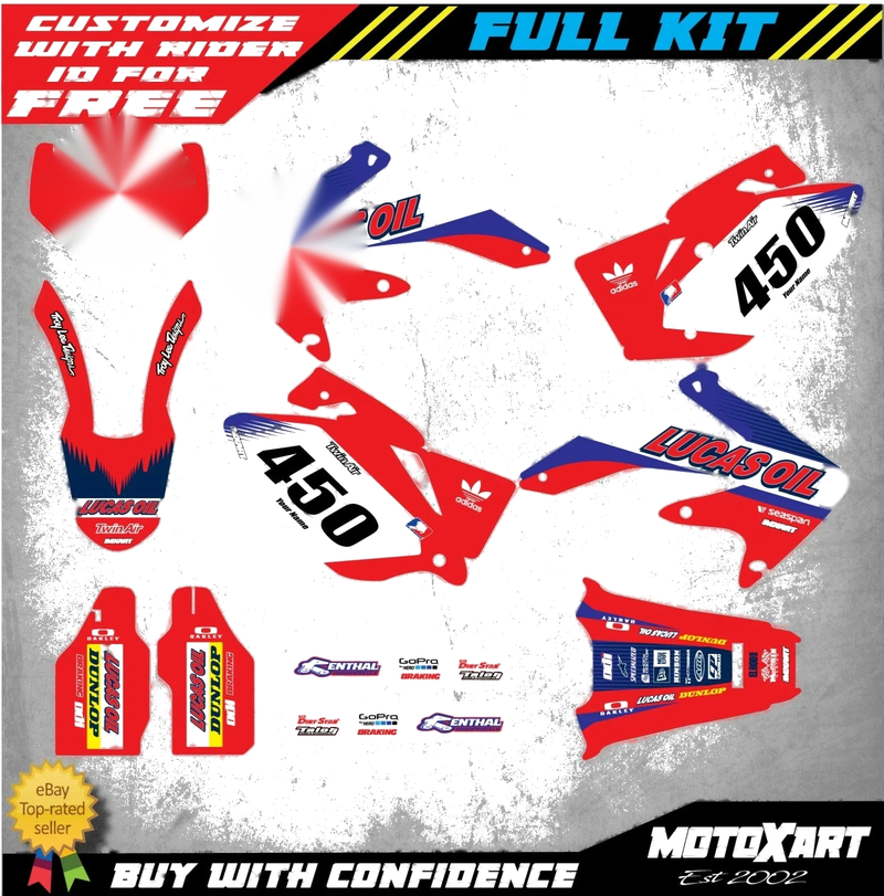 Honda CRF 450X (2005-2016) Decals Custom Graphic Kit ACTIVE STYLE