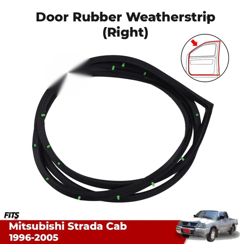 Door Rubber Seal Front RH Fits Mitsubishi L200 Strada Cab Pickup UTE 1996-05 D09