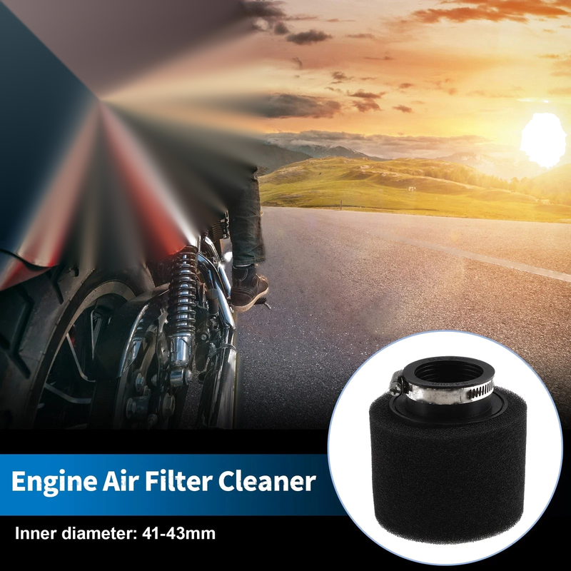 Make Model 1 x Motorcycle Air Filter Universal 41-43 mm Rubber Foam Black