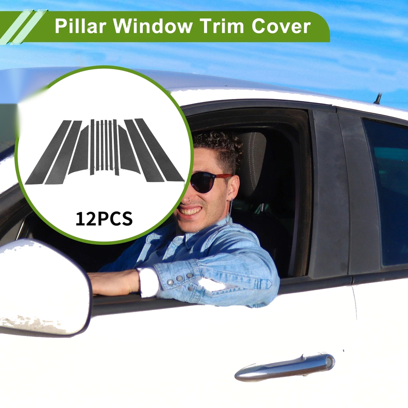 BMW 2-Series Carbon Fiber 12 Pcs Door Pillar Window Trim (2016-2019)