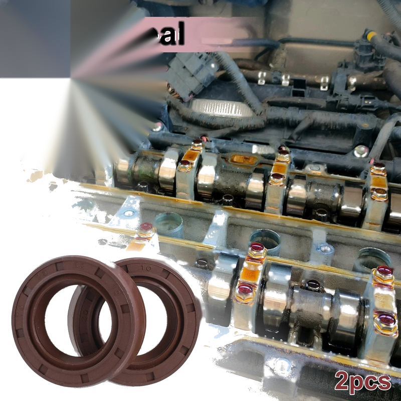 Oil Seal 20x32x10mm Brown 2 x Pcs