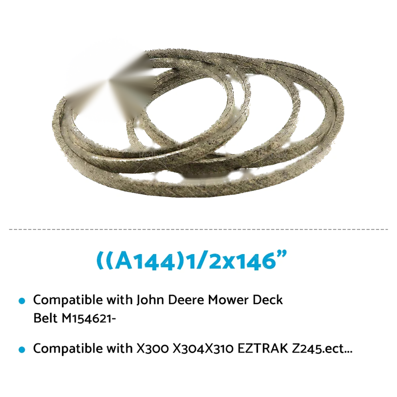 John Deere Mowers X300 X304 X310 EZTRAK Z245 42" Deck Belt (2006-2015)