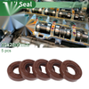 Oil Seal 15x28x7mm Brown 5 Pcs