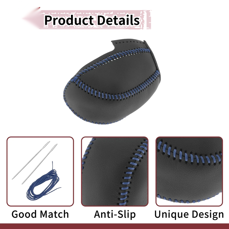 Subaru Forester (2014-2017) Black Blue Car Gear Shift Knob Cover