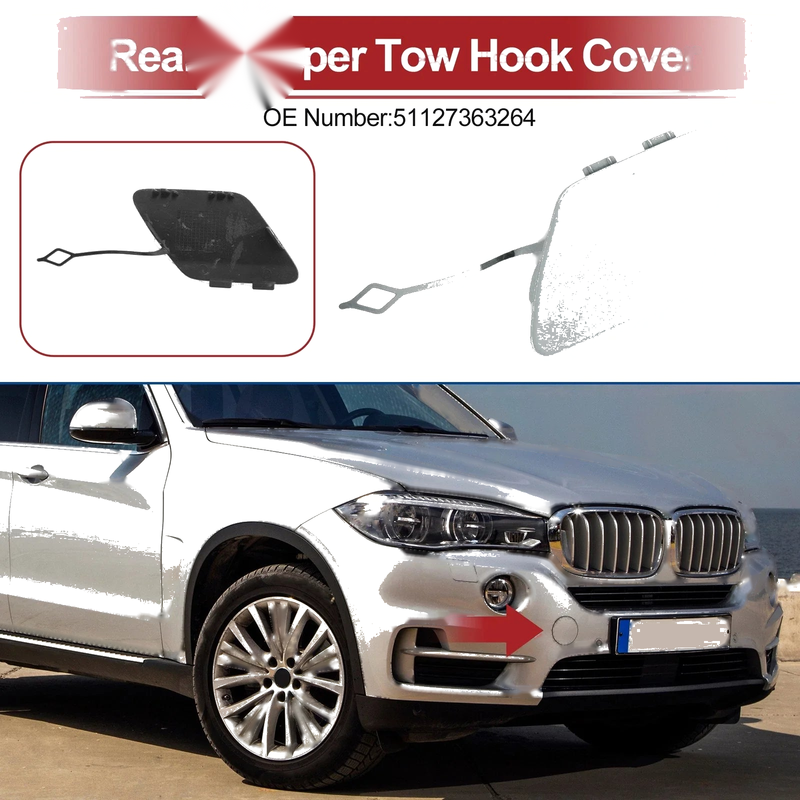 BMW 428i (2014 - 2016) Silver Tone Tow Hook Cover