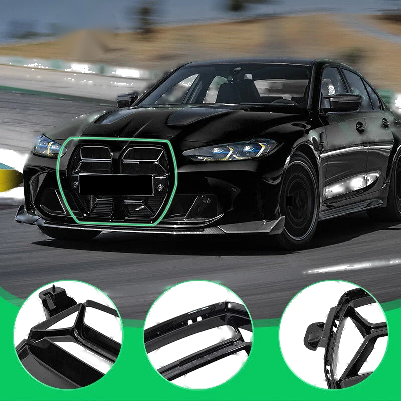 BMW G80 M3 G82 G83 M4 Front Bumper Side Air Vent Grille (2021-2023)