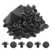 Toyota Suzuki 100 Pcs Black Plastic Rivets Clips