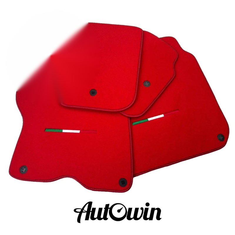 Ferrari GTC4 Lusso (2016-2023) - AutoWin Brand Italian Edition Red Floor Mats