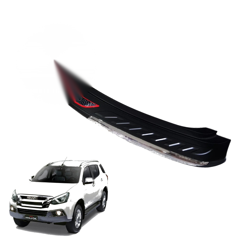 Isuzu MU-X Rear Bumper Step Protector Scratch Guard Plate Chrome (2017-2020)