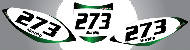 KXF 450 Number Plate Stickers Decals Custom Graphics (2013-2015)