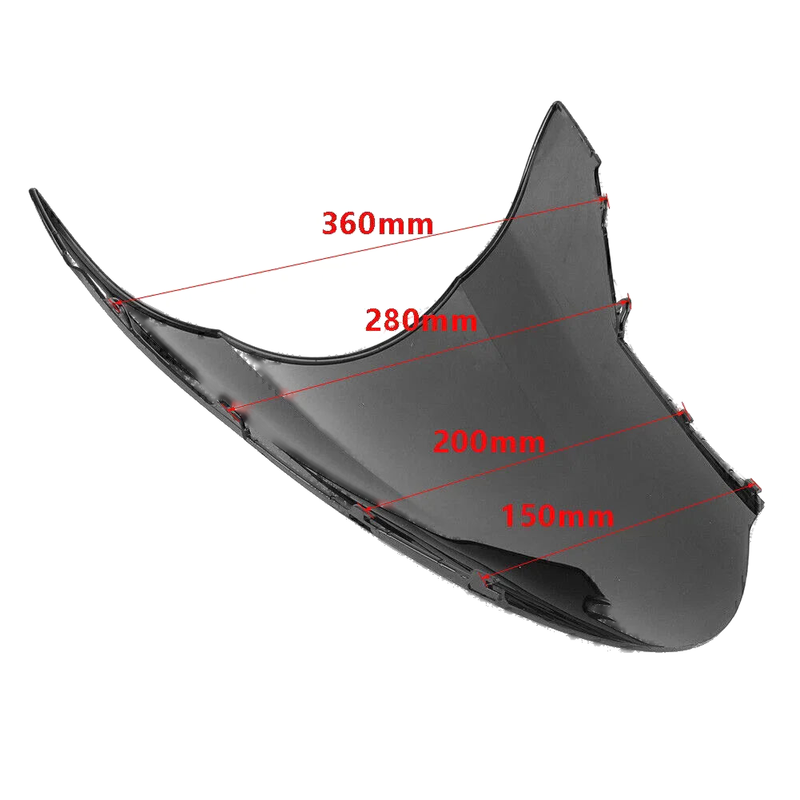 Honda VFR800 Moto Black Windshield (2002-2012)