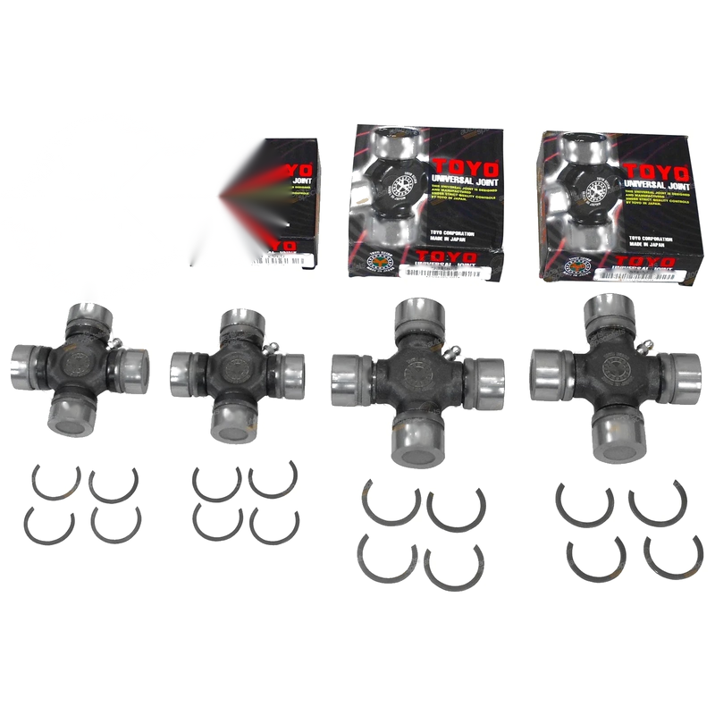 Patrol GQ Y60 Y61 TD42 TB45E Front+Rear Set 4 Universal U-Joint Kit