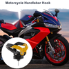 Butterfly-type Open-closed Double Hook Motorcycle Hanging Hook 1 Pc Black Yellow
