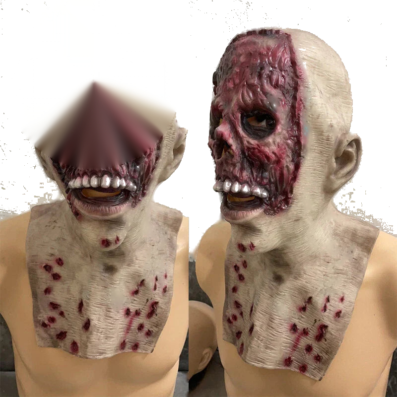 Halloween Melting Face Zombie Latex Mask